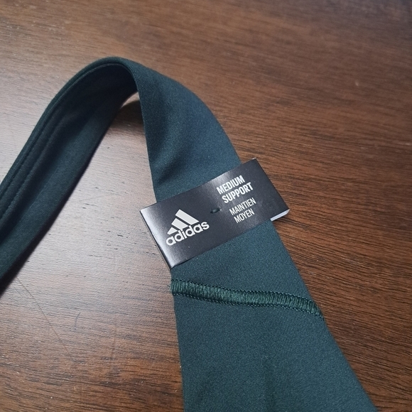 NWT ADIDAS TRAINING SPORTS BRA IN SHADOW GREEN - Picture 8 of 12